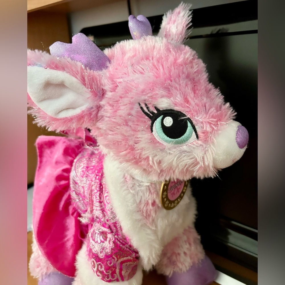 Build A bear reindeer TWINKLE deer with clothes/necklace plush toys Christmas - Picture 3 of 10